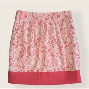 The Impeccable Pig Lace Coral Skirt Vacation Beach Small